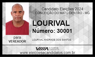 Candidato LOURIVAL 2024 - CONCEIÇÃO DO MATO DENTRO - Eleições