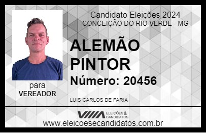 Candidato ALEMÃO PINTOR 2024 - CONCEIÇÃO DO RIO VERDE - Eleições