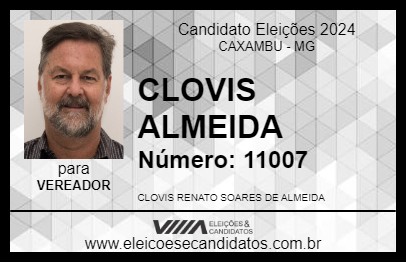 Candidato CLOVIS ALMEIDA 2024 - CAXAMBU - Eleições