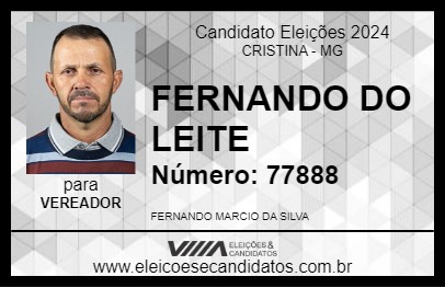 Candidato FERNANDO DO LEITE 2024 - CRISTINA - Eleições