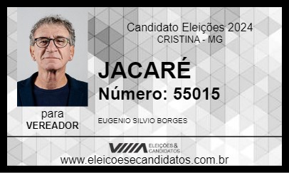 Candidato JACARÉ 2024 - CRISTINA - Eleições