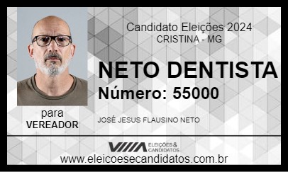 Candidato NETO DENTISTA 2024 - CRISTINA - Eleições