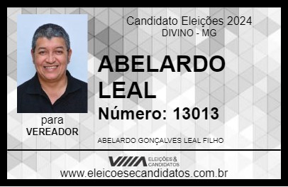 Candidato ABELARDO LEAL 2024 - DIVINO - Eleições