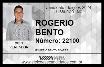 Candidato ROGERIO BENTO 2024 - LUISBURGO - Eleições