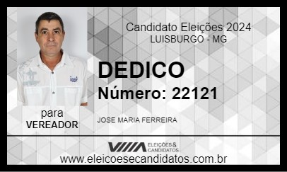 Candidato DEDICO 2024 - LUISBURGO - Eleições