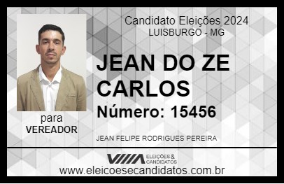 Candidato JEAN DO ZE CARLOS 2024 - LUISBURGO - Eleições