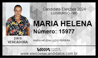 Candidato MARIA HELENA 2024 - LUISBURGO - Eleições