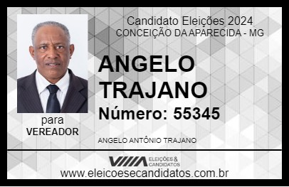 Candidato ANGELO TRAJANO 2024 - CONCEIÇÃO DA APARECIDA - Eleições