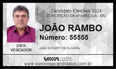 Candidato JOÃO RAMBO 2024 - CONCEIÇÃO DA APARECIDA - Eleições