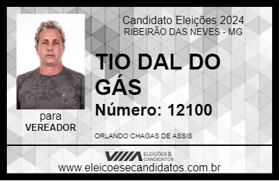 Candidato TIO DAL DO GÁS 2024 - RIBEIRÃO DAS NEVES - Eleições