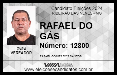 Candidato RAFAEL DO GÁS 2024 - RIBEIRÃO DAS NEVES - Eleições