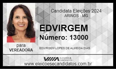 Candidato EDVIRGEM 2024 - ARINOS - Eleições