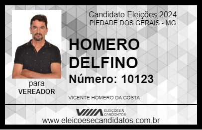 Candidato HOMERO DELFINO 2024 - PIEDADE DOS GERAIS - Eleições