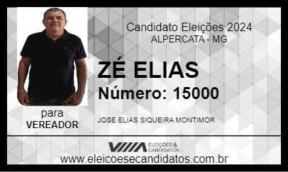 Candidato ZÉ ELIAS 2024 - ALPERCATA - Eleições