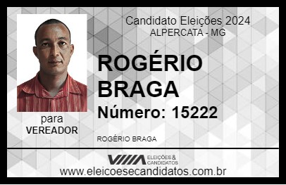 Candidato ROGÉRIO BRAGA 2024 - ALPERCATA - Eleições