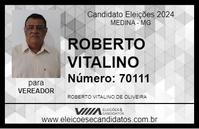 Candidato ROBERTO VITALINO 2024 - MEDINA - Eleições