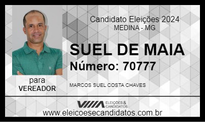 Candidato SUEL DE MAIA 2024 - MEDINA - Eleições