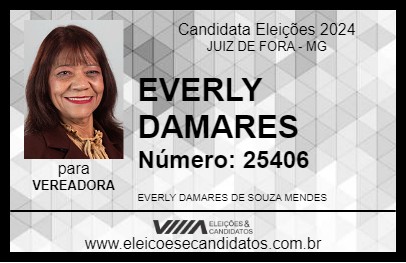 Candidato EVERLY DAMARES 2024 - JUIZ DE FORA - Eleições