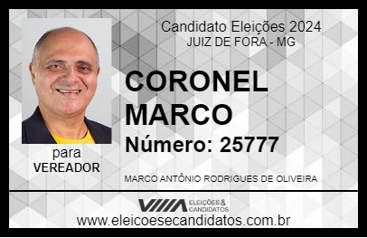 Candidato CORONEL MARCO 2024 - JUIZ DE FORA - Eleições