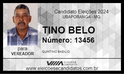 Candidato TINO BELO 2024 - UBAPORANGA - Eleições