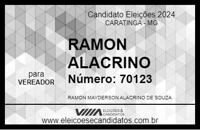 Candidato RAMON ALACRINO 2024 - CARATINGA - Eleições