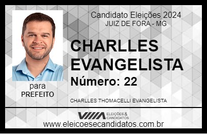 Candidato CHARLLES EVANGELISTA 2024 - JUIZ DE FORA - Eleições