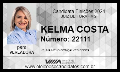 Candidato KELMA COSTA 2024 - JUIZ DE FORA - Eleições