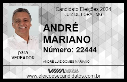 Candidato ANDRÉ MARIANO 2024 - JUIZ DE FORA - Eleições