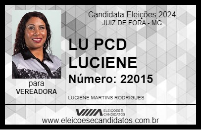 Candidato LU PCD LUCIENE 2024 - JUIZ DE FORA - Eleições