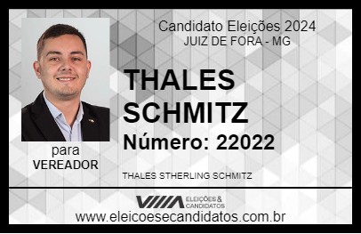 Candidato THALES SCHMITZ 2024 - JUIZ DE FORA - Eleições