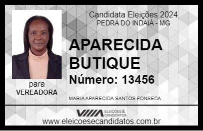 Candidato APARECIDA BUTIQUE 2024 - PEDRA DO INDAIÁ - Eleições