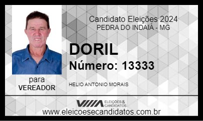 Candidato DORIL 2024 - PEDRA DO INDAIÁ - Eleições