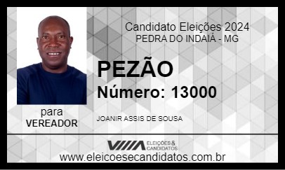 Candidato PEZÃO 2024 - PEDRA DO INDAIÁ - Eleições