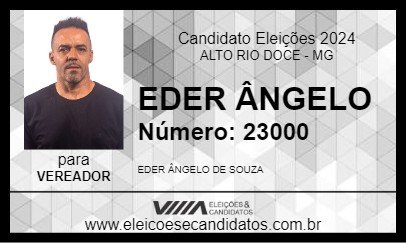 Candidato EDER ÂNGELO 2024 - ALTO RIO DOCE - Eleições