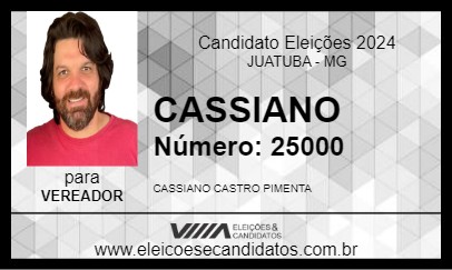 Candidato CASSIANO 2024 - JUATUBA - Eleições