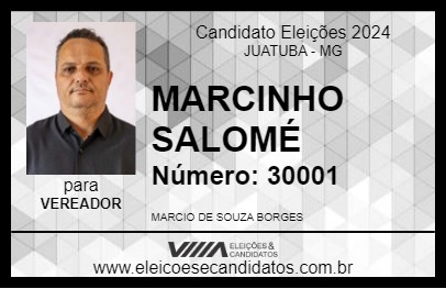 Candidato MARCINHO SALOMÉ 2024 - JUATUBA - Eleições