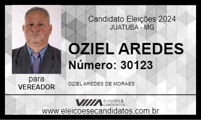 Candidato OZIEL AREDES 2024 - JUATUBA - Eleições