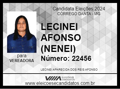 Candidato LECINEI AFONSO (NENEI) 2024 - CÓRREGO DANTA - Eleições