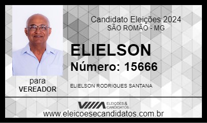 Candidato ELIELSON 2024 - SÃO ROMÃO - Eleições