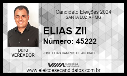 Candidato ELIAS ZII 2024 - SANTA LUZIA - Eleições