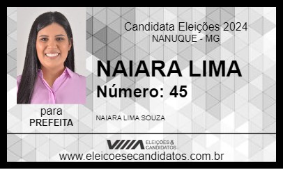 Candidato NAIARA LIMA 2024 - NANUQUE - Eleições