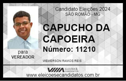 Candidato CAPUCHO DA CAPOEIRA 2024 - SÃO ROMÃO - Eleições