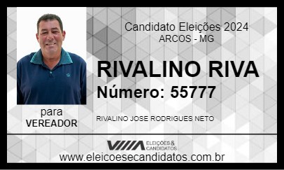 Candidato RIVALINO RIVA 2024 - ARCOS - Eleições