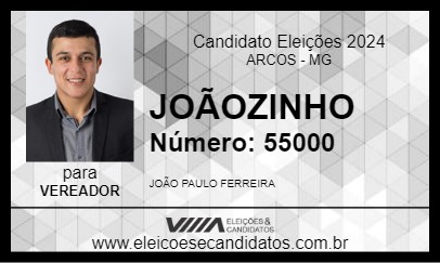 Candidato JOÃOZINHO 2024 - ARCOS - Eleições