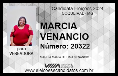 Candidato MARCIA VENANCIO 2024 - COQUEIRAL - Eleições