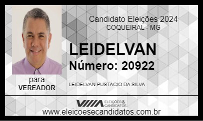 Candidato LEIDELVAN 2024 - COQUEIRAL - Eleições