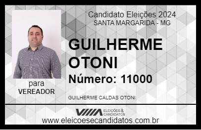 Candidato GUILHERME OTONI 2024 - SANTA MARGARIDA - Eleições