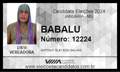 Candidato BABALU 2024 - JANUÁRIA - Eleições