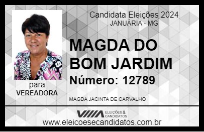 Candidato MAGDA DO BOM JARDIM 2024 - JANUÁRIA - Eleições