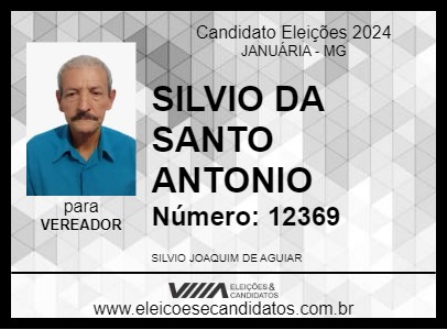 Candidato SILVIO DA SANTO ANTONIO 2024 - JANUÁRIA - Eleições